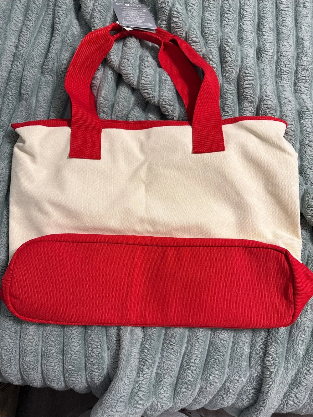 Disney Red & Cream 'Happy Holidays' Minnie & Mickey Tote